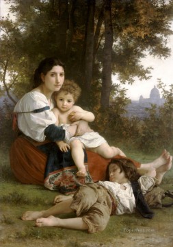 William Adolphe Bouguereau Painting - Le repos Realism William Adolphe Bouguereau